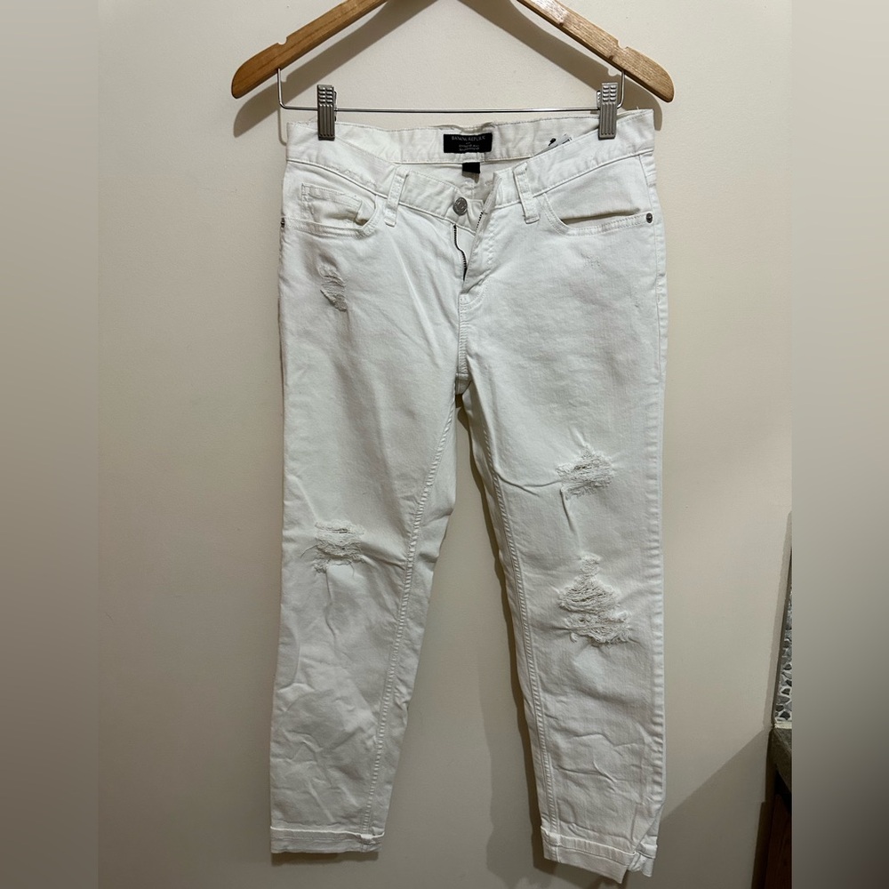 White Boyfriend Denim
